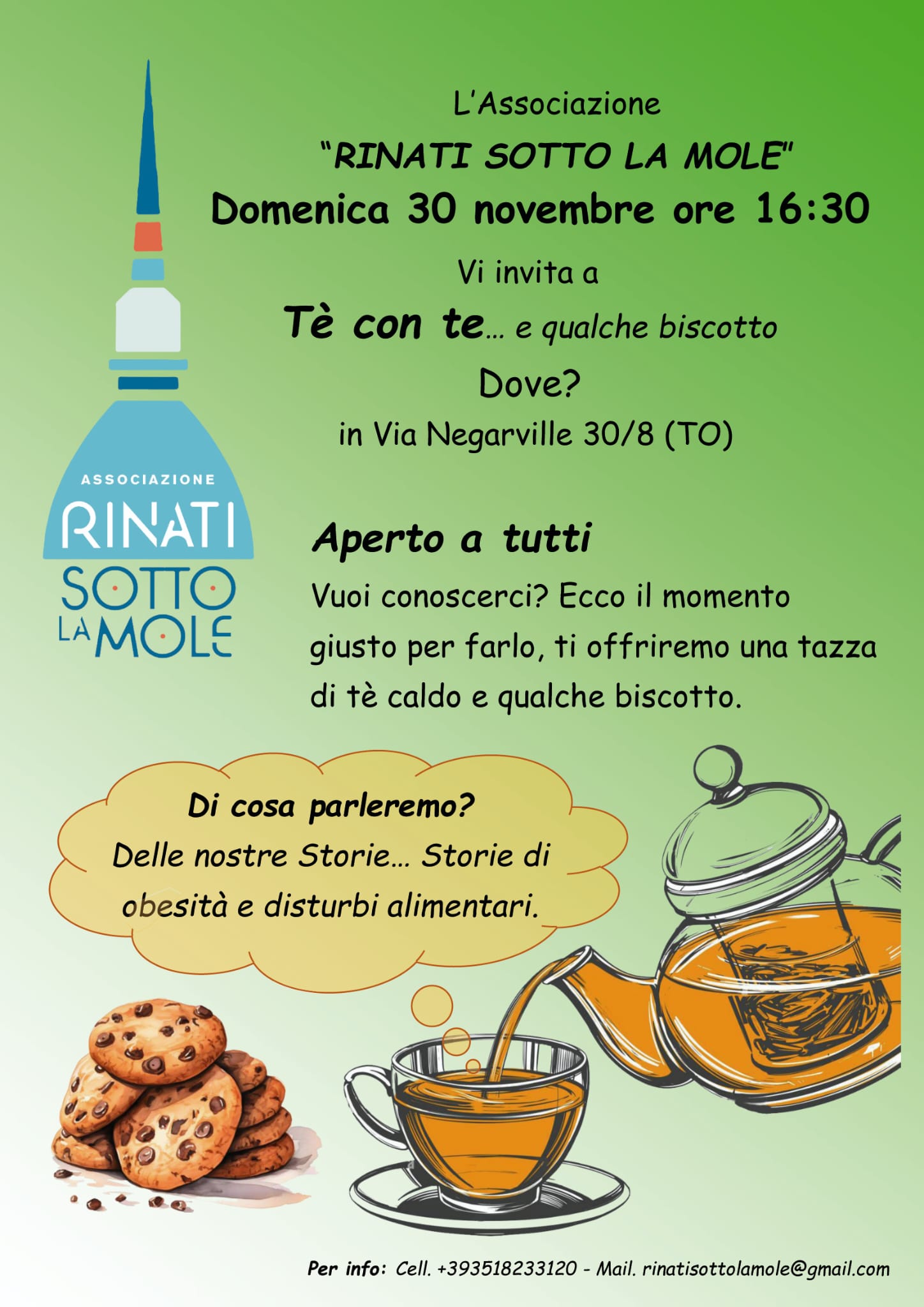 “Tè con te”: un incontro per ascoltare, condividere e sentirsi meno soli